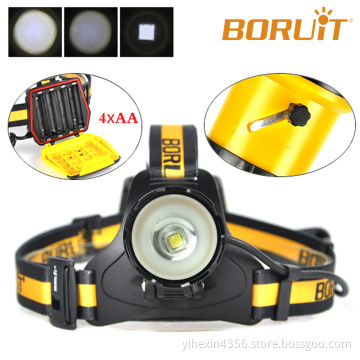 Boruit High Quality 5000lm Rechargeable LED Zoomable Headlamp